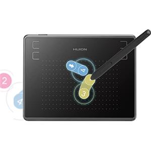 HUION Inspiroy H430P - Tablet da disegno, con tablet grafico dell'area di lavoro da 4,8 x 3 pollici, supporta Mac Windows Android, ideale per il lavoro a casa e l'apprendimento a distanza