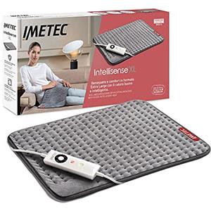 Imetec Intellisense XL, Termoforo Extra Large Schiena e Gambe, Cuscino termico, 38x50 cm, Tessuto Micro Peluche, 5 Temperature, Electro Block di Sicurezza, Riscaldamento Rapido, Lavabile in Lavatrice