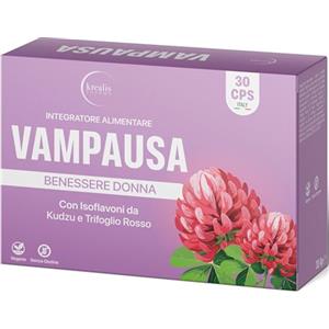 Krealis Menopausa Integratori con Isoflavoni di Trifoglio Rosso e Kudzu, Integratore Menopausa con Agnocasto, Cimicifuga e Salvia, per il Controllo delle Vampate di Calore ed Equilibrio Ormonale