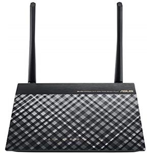 ASUS Modem Router VDSL2-ADSL2 piu' Wi Fi N300, Tecnologia VDSL 2 /Fibra a 100 Mbps, 4 Porte Ethernet 10/100, 1 Porta WAN, IPTV, VPN Server, SSID Multipli Fino a 4 Reti Ospiti, Nero, WiFi 4