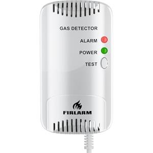 Firlarm - Rilevatore di gas, rilevatore di gas GPL/gas naturale/carbone, allarme per gas metano e propano butano