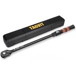 TAGVIT Chiave Dinamometrica 1/2", Alta Precisione ± 3%, 60-330 Nm Chiavi Dinamometriche 72 Denti Chiave Dinamometrica per Riparazione Moto, Auto, Camion