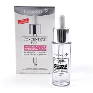 Incarose Concentrati Puri Vitamine A C E F - Fluido Rivitalizzante Illuminante 15 ml
