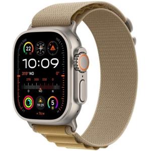 Apple Watch Ultra 2 GPS + Cellular 49mm Cassa in Titanio con Tan Alpine Loop - M