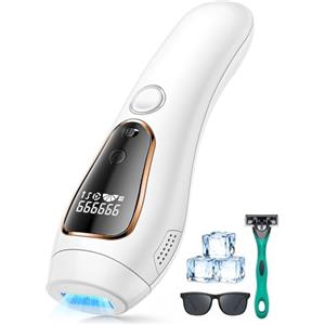 Bellizy 21J Epilatore Luce Pulsata, Epilatore Laser Indolore per Donna e Uomo, con 2 Modalità e Schermo LCD Touch, per Viso, Ascelle, Zona Bikini e Corpo
