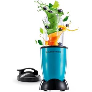 GOURMETmaxx Mr. Magic - Frullatore compatto con coperchio, pratico per frullati, salse, salse e altro, facile da pulire e versatile