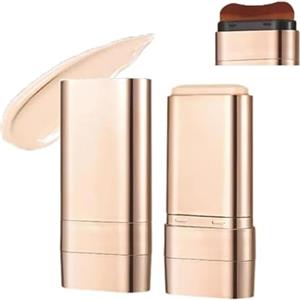 Generico Fondotinta correttore in stick luminoso a doppia estremità, 2 in 1, a lunga tenuta, con pennello, leggero e illuminante, finish opaco a copertura totale per il trucco del viso (01#)