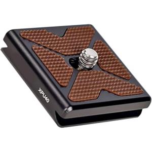 Navna Universals XPU-40 - Piastra a sgancio rapido da 40 mm per teste treppiedi standard, include configurazioni per installazione, piastra a sgancio rapido in alluminio