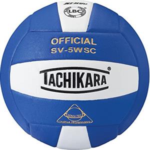 Tachikara SV5WSC Sensi Tec® - Pallavolo composito ad alte prestazioni, SV5WSC.RYW, Colore: blu reale/bianco., Official