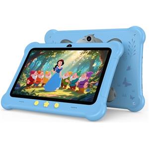 redbeat Tablet Android per bambini da 7 pollici, 6GB RAM 32GB ROM (espansione TF 512GB) WiFi Tablet supporta SIM Card, custodia antiurto, doppia fotocamera, controllo parentale, app per bambini preinstallate