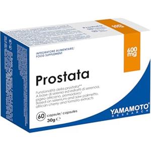 YAMAMOTO RESEARCH Prostata 60 Capsule, Integratore Alimentare a Base di Selenio, Saw Palmetto ed Estratti Vegetali, Supporta la Funzionalità della Prostata e delle Vie Urinarie