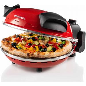 Ariete 909 Forno Pizza Pizza in 4 minuti Piastra in pietra refrattaria con trattamento antiaderente Temperatura max 400° 1200 Watt Timer 30'