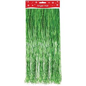 The Home Fusion Company Decorazione Natale Capelli d'Angelo Decorazione Lametta Bianco Rosso Argento Oro - Verde