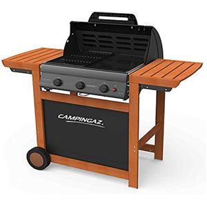 Campingaz BBQ Gas Adelaide® 3 Woody L, BBQ Gas Adelaide, Grigio, 80 x 41 x 42 cm, 3000004859