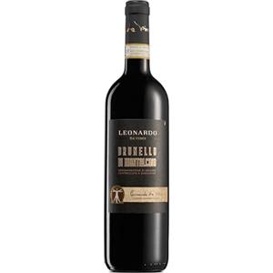 Leonardo da Vinci Brunello di Montalcino DOCG 2020, Vino Rosso dal Gusto Ricco e Persistente, Note fruttate e speziate, 14% Vol., Bottiglia da 750 ml
