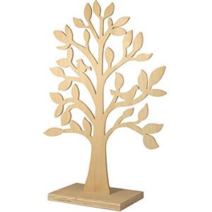 Rayher 62274000 portagioie, espositore gioielli, organizzatore gioielli, albero decorativo legno, 50 cm