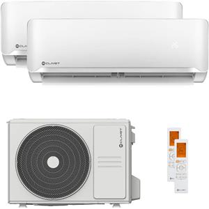 Clivet Condizionatore Clivet Essential 2 dual split 12000+12000 BTU inverter A+ unità esterna 5,3 kW MU2-Y53M-IL3-XY35M-2