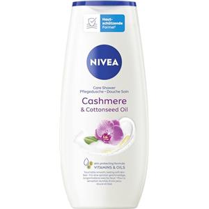 Beiersdorf NIVEA Cashmere & Cottonseed Oil - Doccia gel doccia a pH neutro, con vitamine e oli preziosi, crema idratante con profumo di orchidee (250 ml)