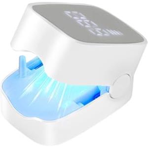 Fangehong 2 in 1 Lampada UV LED per Unghie Professionale, Luce Blu 500nm e Infrarossa 940nm, Asciugauaggio Rapido in 30 Secondi, Portatile Dispositivo Trattamento Laser per Pulizia e Riparazione Unghie