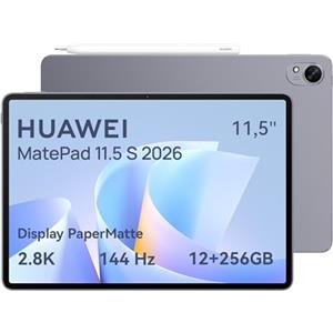 HUAWEI MatePad 11.5 S 2026 Tablet con Display PaperMatte ultra-luminoso 2.8K 144Hz, 12+256GB, Batteria da 8800 mAh, SuperCharge 40W, WiFi 6+, Bluetooth 5.2, M-Pencil Pro, Garanzia di 30 mesi