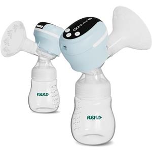 NENO Angelo Tiralatte Elettrico Portatile - Trifase Latte Pompa Senza Fili - Pompaggio Latte materno con Pompa Elettrica - Con 2 Sacchi & Tettarella - 9 Modalità & 9 Livelli - Senza BPA