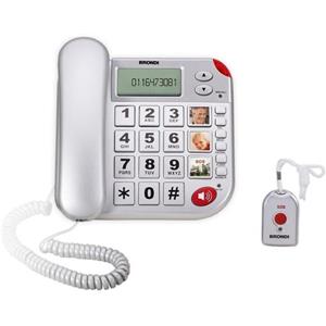 BRONDI TELEFONO FISSO BRONDI SUPER BRAVO PLUS ARGENTO BIG DIG&DIS VIVAV