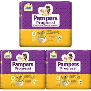Pampers Progressi Pannolini Micro, Taglia 0 (1-2.5 kg), 24 Pezzi (Confezione da 3)