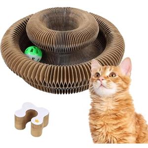 Reiteag Sivena Tiragraffi Interattivo per Gatti - Tunnel Gigante Magnetico, Trasformabile in Cuccia e Area Gioco (1 pezzo)