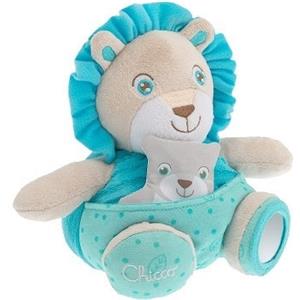 Chicco Pupazzo Leone Soft Cuddles - Morbido e Delicato, 0 m , con Specchietto e Pupazzetto Staccabile