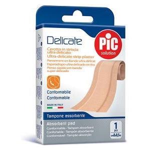 PIC Delicate Cerotto in Striscia Rosa 8x0,5m - Antibatterico e Ipoallergenico