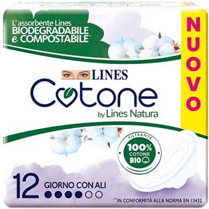 Lines cotone bio ultra ali 12p