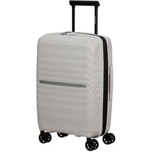 Samsonite Neo Flux - Spinner S Slim, Bagaglio a mano espandibile, 55 cm, 39/45 L, Beige (Warm Neutral)