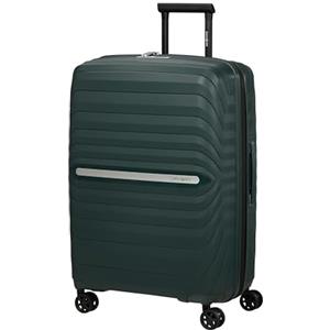 Samsonite Neo Flux - Spinner M, Valigia espandibile, 68 cm, 86/96 L, Verde giungla (Jungle Green)
