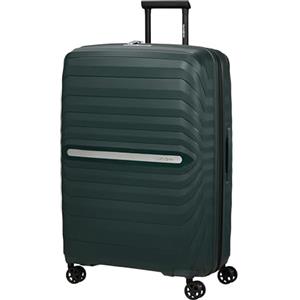 Samsonite Neo Flux - Spinner L, Valigia espandibile, 75 cm, 109/121 L, Verde giungla (Jungle Green)