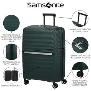 Samsonite Neo Flux - Spinner S, Bagaglio a mano espandibile, 55 cm, 39/45 L, Beige (Warm Neutral)