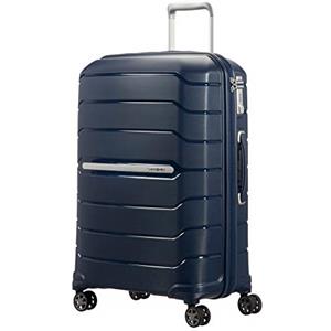 Samsonite Flux - Spinner M, Valigia espandibile, 68 cm, 75/85 L, Blu navy (Navy Blue)