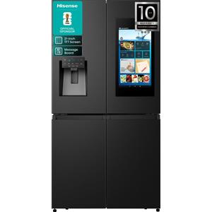 Hisense PRONTA CONSEGNA - Hisense: Frigorifero 4 porte a libera installazione RQ760N4IFE finitura nero da 91 cm