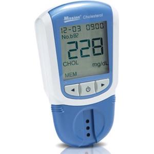 GIMA SpA Mission® Analizzatore Colesterolo - Dispositivo 3 in 1 per analisi rapida di colesterolo totale, HDL e trigliceridi in 45 secondi