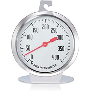 Cyrank Termometro da forno, Grill Fry Termometro in acciaio inox Termometro da cucina Termometro da forno Indicatore di temperatura da forno Termometro da cucina grande termometro a quadrante termometro