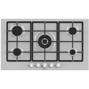 Hisense GM973XF Piano Cottura Acciaio inossidabile Da incasso Gas 5 Fornelli