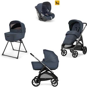 Inglesina - Trio Aptica Con Seggiolino Auto Darwin Isize, Resort Blue - telaio Litio Black 2025