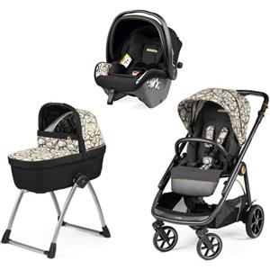 Peg Perego - Trio Veloce Belvedere Con Seggiolino Auto Primo Viaggio SLK R129, Graphic Gold