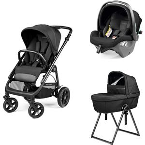 Peg Perego - Trio Veloce TC New Con Culla Belvedere + Primo Viaggio SLK R129, True Black