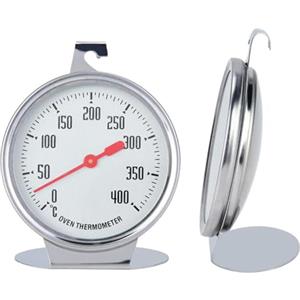 Nimomo Termometro da forno in acciaio inox, quadrante grande, accessori da cucina per cottura