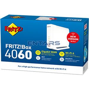 AVM FRITZ!Box 4060 Modem Router FTTH 2.5 Gbit/s WIFI 6 Dual Band 1Gbps in Lan