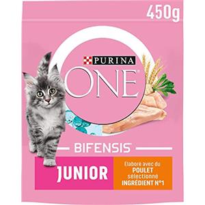 Purina One Bifensis Junior Crocchette Gatti, 1-12 Mesi, Pollo e Cereali, 800g