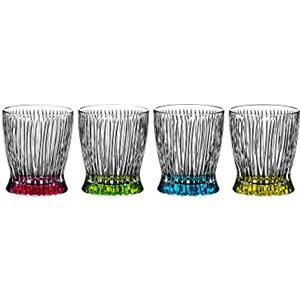 RIEDEL Fire & Ice Set di 4 Bicchieri da Whisky in Cristallo Multicolore 295ml