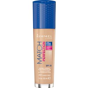 RIMMEL - Match Perfection Foundation - Fondotinta Liquido 201 Classic Beige