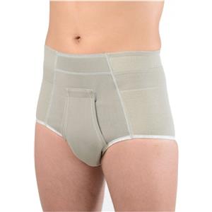 SAFTE SpA ORIONE 316 Slip per Ernia Alto Grigio con Pelotte Misura 6