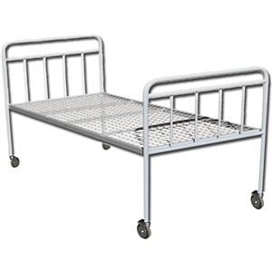 GIMA Letto Standard in Acciaio con Ruote Ø 50 mm - Rete Rigida, Portata 110 Kg, Made in Italy